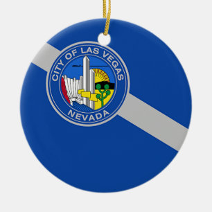 Ornament mit der Flagge von Las Vegas, Nevada, USA