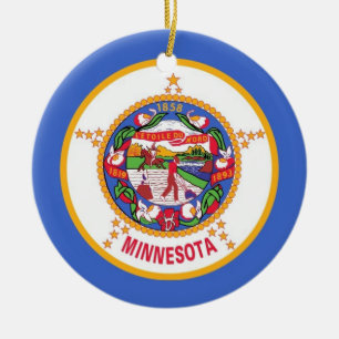 Ornament mit Fahne von Minnesota