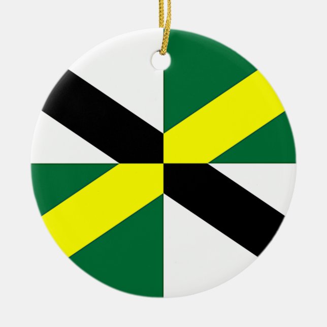 Ornament mit Fahne von Monterey, Kalifornien, USA (Vorne)