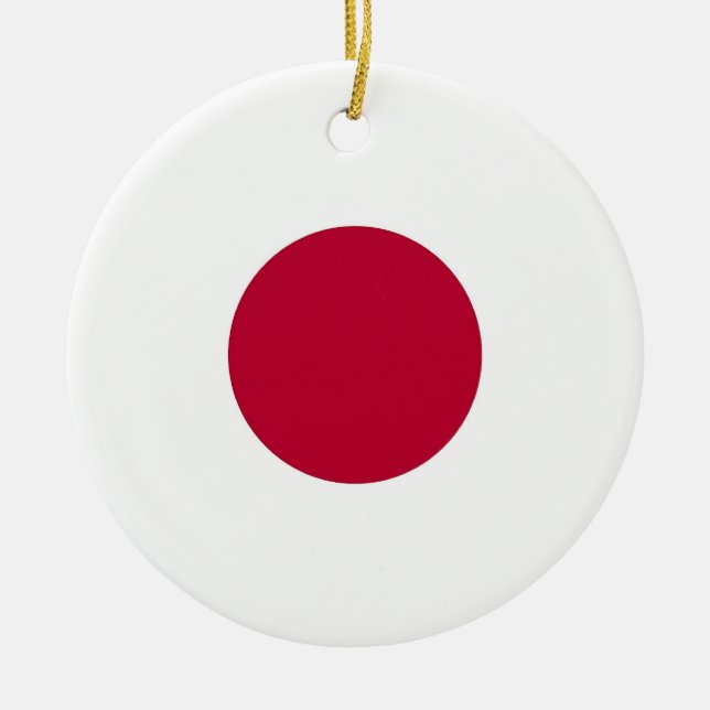 Ornament mit japanischer Flagge (Vorne)