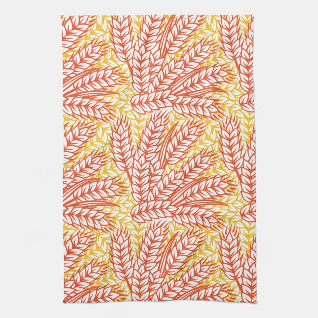 Ornament mit Weizenohren Handtuch (Vertikal)