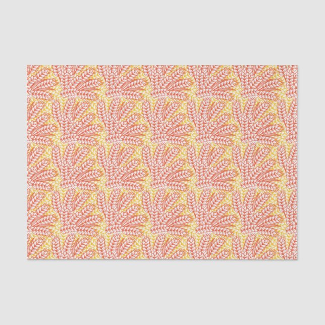 Ornament mit Weizenohren Seidenpapier (Vorderseite)