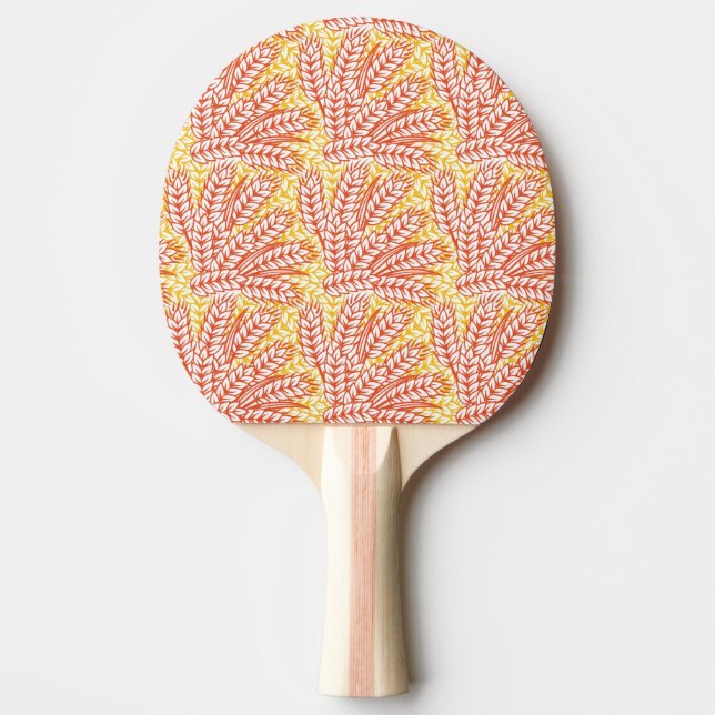 Ornament mit Weizenohren Tischtennis Schläger (Vorderseite)