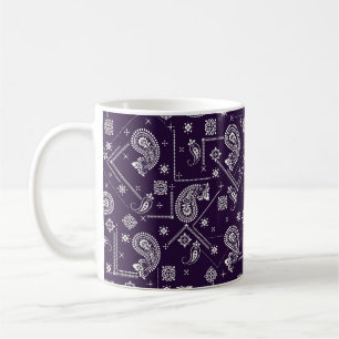 Ornament Paisley Bandana Print Pattern Kaffeetasse