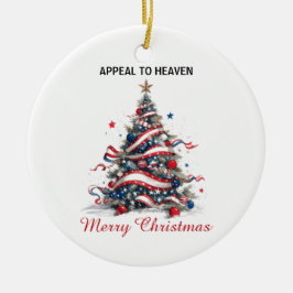 Ornament -Patriotic Xmas Tree ATH1 with origin ed 