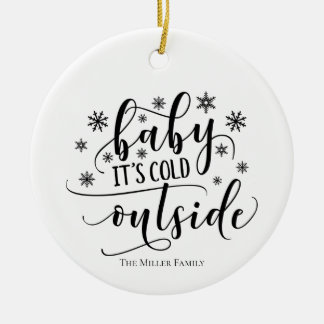 Ornament Personalisiert Baby Es ist kalt draußen