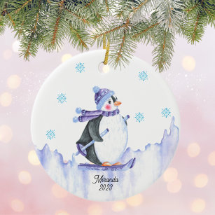 Ornament Personalisiert Pinguin