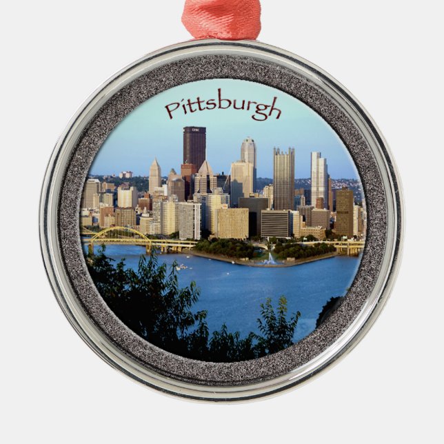 Ornament-Premium Pittsburgh Ornament Aus Metall (Vorne)