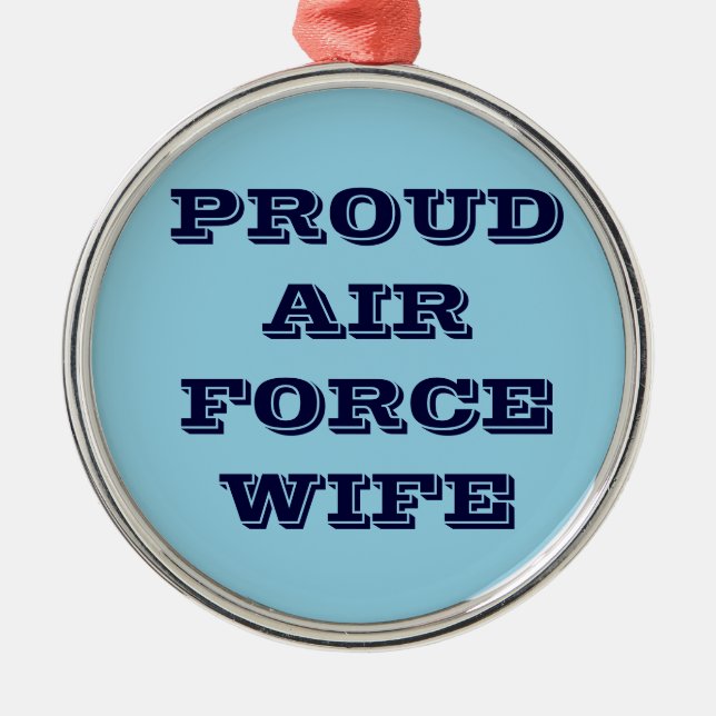 Ornament Proud Air Force Ehefrau (Vorne)