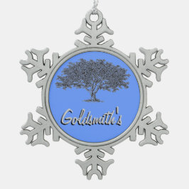Ornament - Schneeflocke - Familienbaum mit Namen