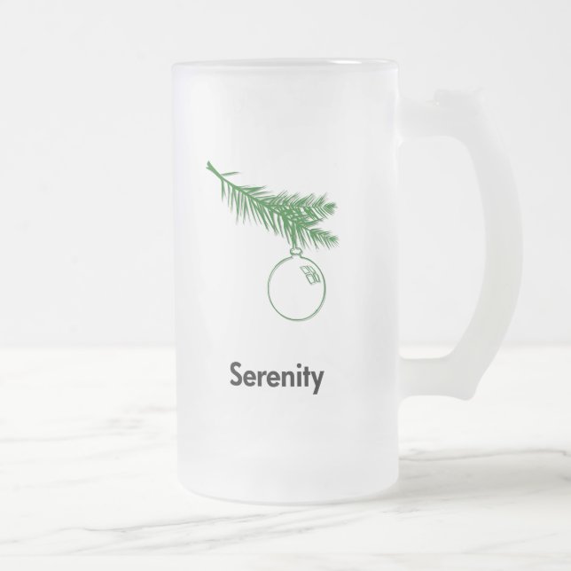 Ornament Serenity Mattglas Bierglas (Rechts)