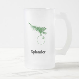 Ornament Splendor Mattglas Bierglas