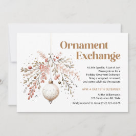 Ornament Swap Party Einladung Ornament Exchange