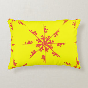 Ornament Swirl Muster Vintage Illustration abstrak Dekokissen