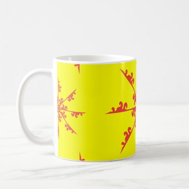 Ornament Swirl Muster Vintage Illustration abstrak Kaffeetasse (Links)