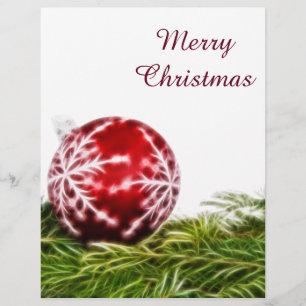 Ornament und Fraktal - Frohe Weihnachten Flyer