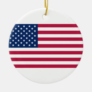 Ornament unter der Flagge der Vereinigten Staaten