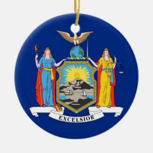 Ornament unter der Flagge New Yorks