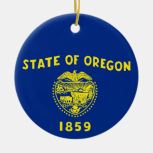 Ornament unter der Flagge von Oregon