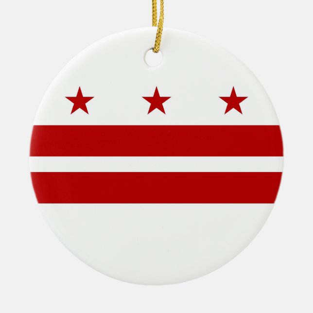 Ornament unter der Flagge von Washington DC (Vorne)