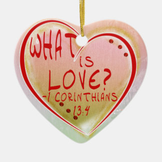 ORNAMENT - WAS IST LIEBE? KORINTHIEN 13:4 BIBLE
