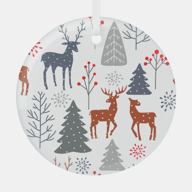 Ornament - Weihnachtsbaum Skandinavien Aus Glas (Vorderseite)