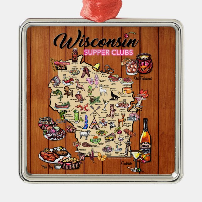 Ornament - Wisconsin Supper Club Aus Metall (Vorne)