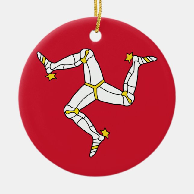 Ornament with Isle of Man flagge, Vereinigtes Köni (Vorne)