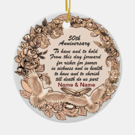 Ornament zum 50. Hochzeitstag