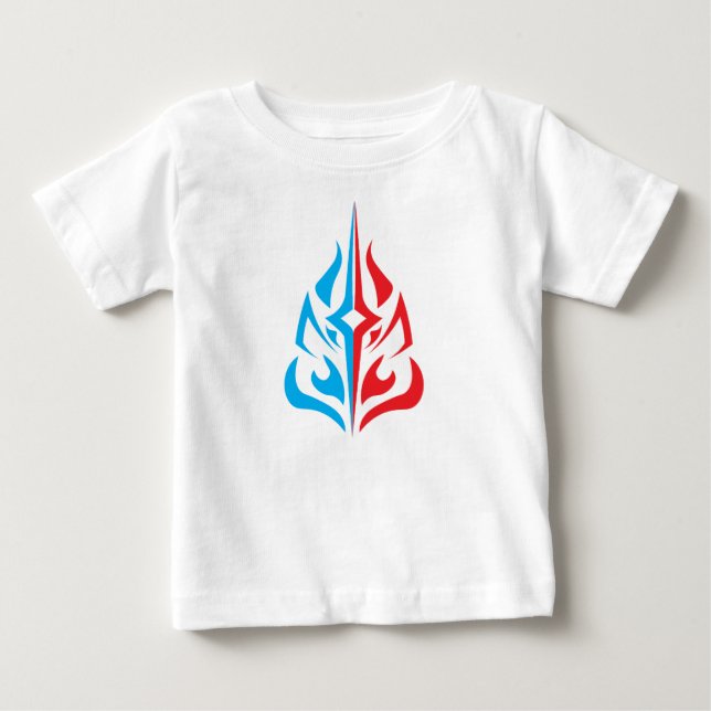Ornamental Floral Design Baby T-shirt (Vorderseite)