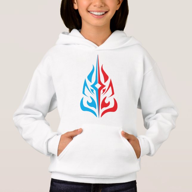 Ornamental Floral Design Hoodie (Vorderseite)
