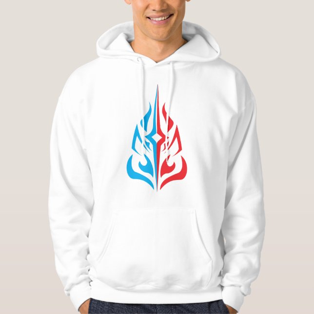 Ornamental Floral Design Hoodie (Vorderseite)