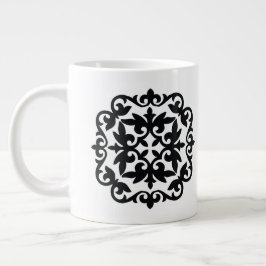 Ornamental Floral Design Jumbo-Tasse