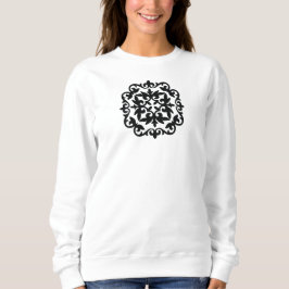 Ornamental Floral Design Sweatshirt