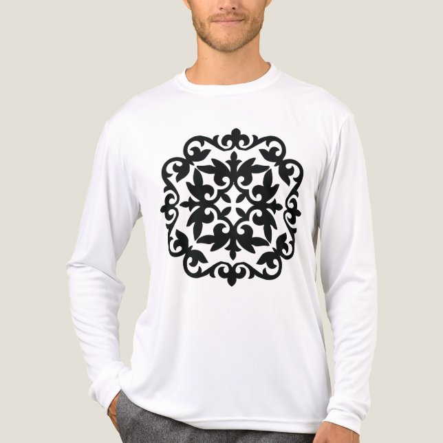 Ornamental Floral Design Tri-Blend Shirt (Vorderseite)