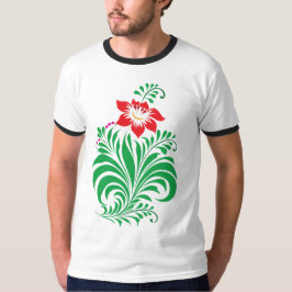Ornamental Floral Flower Design – Elegant T-Shirt