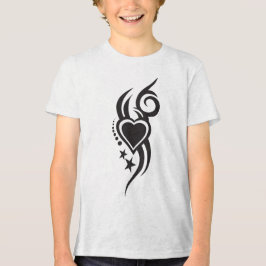 Ornamental Floral Heart Tattoo  Tri-Blend Shirt