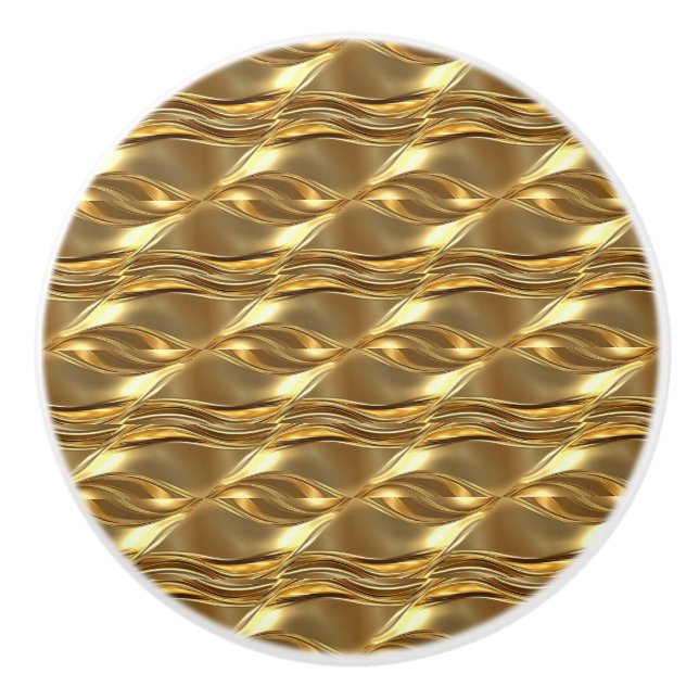Ornamental gold pattern keramikknauf (Vorderseite)