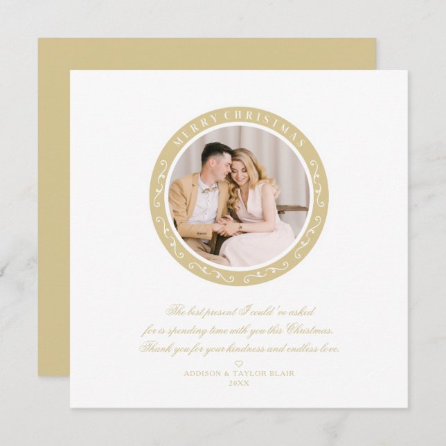 Ornamental Minimalistisch Classic Weihnachtsabend  (Vorne/Hinten)