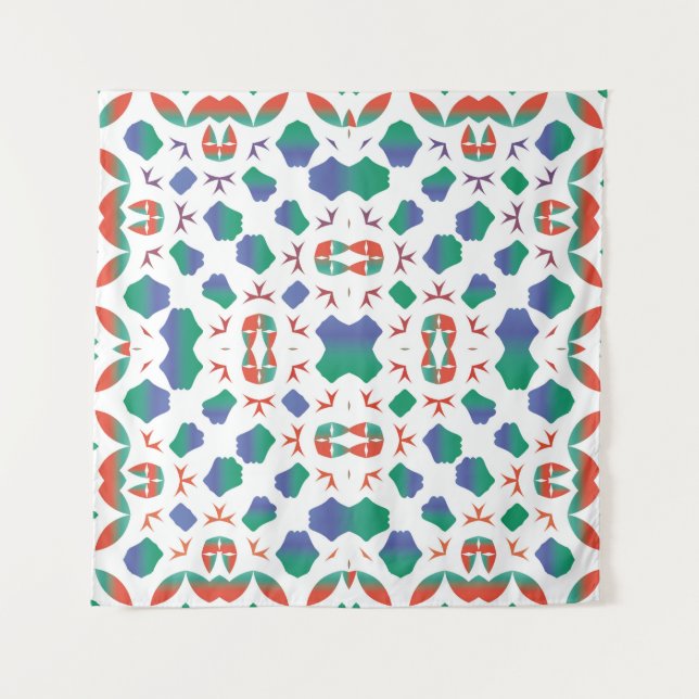 Ornamental talavera mexico tiles decor. Modern des Wandteppich (Vorderseite)