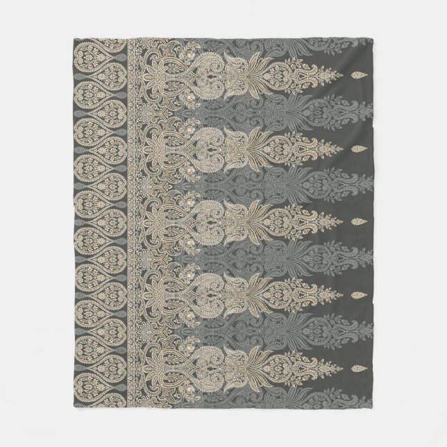 Ornamental Traditional Paisley design  Fleecedecke (Vorderseite)
