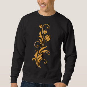 Ornamentales Blumenblumendesign Sweatshirt