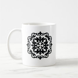 Ornamentales Blumendesign Kaffeetasse