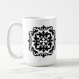Ornamentales Blumendesign Kaffeetasse