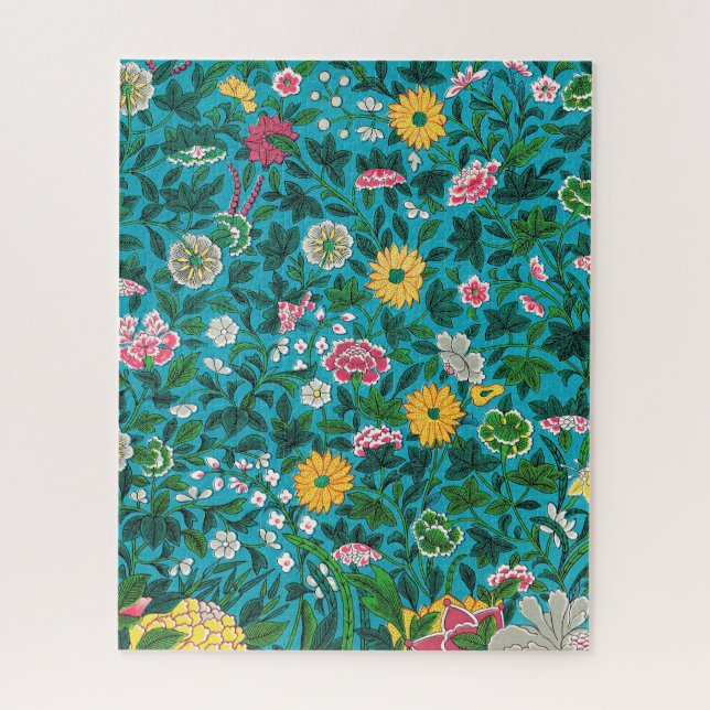 Ornamentales Blumenmuster (Vertikal)