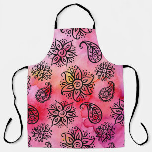 Ornamentales Floral: Ethnisches Nahtloses Muster Schürze