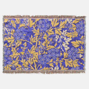 Ornamentales lebhaftes Blau und Goldgelb Decke