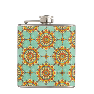 Ornamentales Muster Flachmann