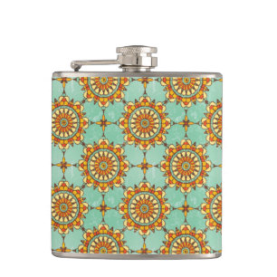 Ornamentales Muster Flachmann