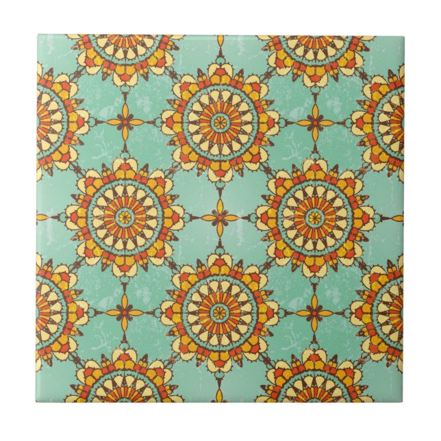 Ornamentales Muster Fliese (Vorderseite)